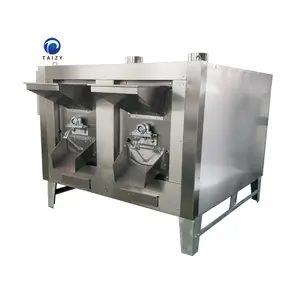 industrial herb flour roaster peanut pumpkin seeds roasting machine