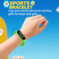 Nouvelle Montre LED Numérique Tendance 2026, Motif Arc-en-ciel Créatif, Boîtier Ovale Résistant à l'Eau, Unisexe, pour Couples et Enfants