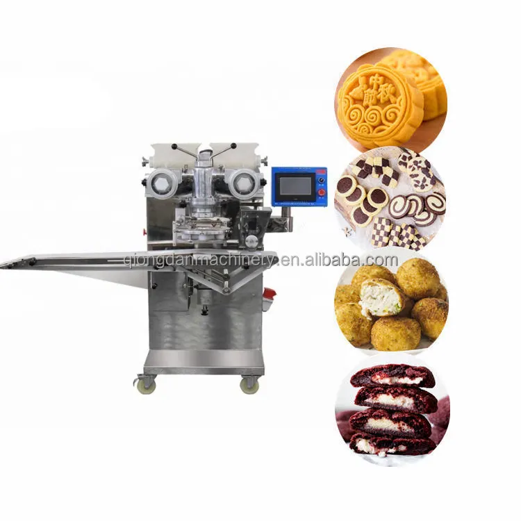 2023 Novo Design 304 SS Kibbeh Mooncake Shaping Máquina Encrustante Para Cookies automática mooncake máquina de incrustação