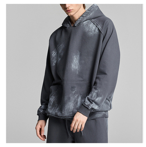 Sudadera con Capucha de Invierno para Hombre, de Alta Calidad, con Logotipo Personalizado, 100% Algodón, Gruesa, Bordado 3D, Corte Holgado, Estilo Urbano, Resistente al Viento - Product Image 2
