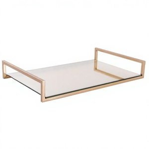 Bandeja Moderna de Metal Negro Mate con Patrón Geométrico en Relieve, Diseñada para Servir con Lujo, Decoración del Hogar, Hoteles y Restaurantes - Product Image 6