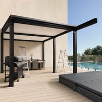 Pergola bioclimatique motorisée en aluminium Sweet Home, gazebo à lames orientables, imperméable, pour jardin, terrasse, kit complet sur mesure