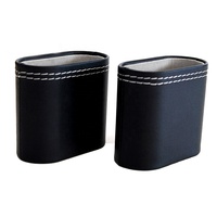 Backgammon – accessoires en cuir, gobelets à dés, usine de haute qualité, personnalisé en faux cuir noir, backgammon, gobelet à dés pour backgammon