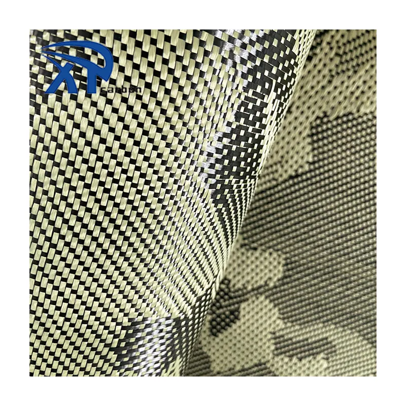 Factory Wholesale Camouflage Colored Kevlars Carbon Fiber Fabric hybrid fabrics
