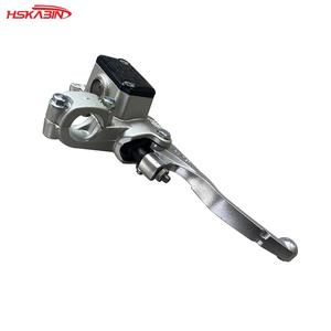 Pièces de motocross KTM, cylindre supérieur de frein avant blanc argenté EF350 avec poignée pliable - Product Image 3