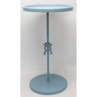 Table à thé de luxe légère en métal bleu élégance Simple moderne haut de gamme salon créatif petite table basse