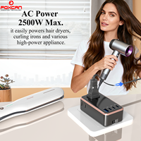 Adaptateur de voyage universel Foxcan 45W 3 prises AC GaN PD avec 3 ports USB-C + 1 port USB-A ultra fin pour ordinateur portable et appareil photo