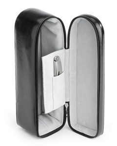 Da đôi chai rượu vang Mang trường hợp Hộp quà tặng với xử lý tùy chỉnh da lộn lót kính trường hợp rượu Tote túi dây kéo bao bì - Product Image 3