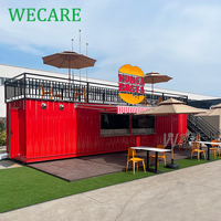 WECARE Chine Made Portable Conteneur Kiosque Fast Food Restaurant Préfabriqué Conteneur D'expédition Cuisine Magasin De Détail Café Bar