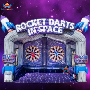 Nouveau jeu de lancer de haches cosmiques Carnival 2025, jeu de fléchettes spatiales à double voie, gonflable en PVC pour parc d'aventure intérieur - Product Image 2