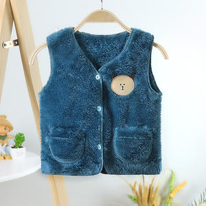 Gilet Enfant en Velours Double Face Épais Automne Hiver 2020 pour Vêtements Enfants et Blousons – Vente en Gros - Product Image 3