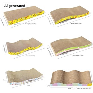 Planche à gratter pour <span class=keywords><strong>chat</strong></span> en forme de S ondulée, personnalisable et résistante à l'usure, accessoires pour <span class=keywords><strong>chat</strong></span>, <span class=keywords><strong>griffoir</strong></span> pour <span class=keywords><strong>chat</strong></span> en forme de W - Product Image 2