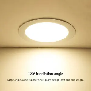 Top Sales 4INCH 6INCH 9W 12W 5CCT Dimmable Round Shape Recessed Ceiling Smd Led Panel Lights