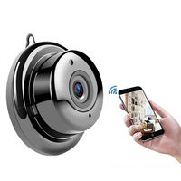 Caméra Wifi sans fil miniature V380 Pro APP HD 1080P avec détection de mouvement, communication bidirectionnelle, capteur CMOS micro et crochet