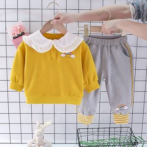 Ensembles de vêtements pour bébé, prix d'usine, à manches longues, pantalons pour enfants, ensemble complet pour bébé fille, vente en gros - Product Image 4