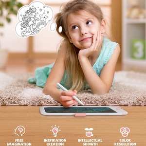 <span class=keywords><strong>Pizarra</strong></span> mágica para niños de 10 pulgadas, almohadilla de grafiti de Color borrable, tablero de escritura educativo, tableta LCD electrónica de escritura a mano - Product Image 5