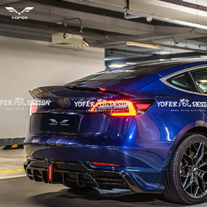 Phụ Kiện Xe Hơi Phía Trước Lip Side Váy Cập Nhật Các Bộ Phận Primer Phổ Rear Khuếch Tán Bumper Lip Cơ Thể Kit Cho Tesla <span class=keywords><strong>Model3</strong></span> - Product Image 4