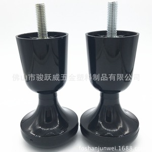Pieds de meubles en plastique, roulettes fixes 12 cm, pieds de lit d'hôtel, silencieux, résistants à l'usure, installation facile - Product Image 1