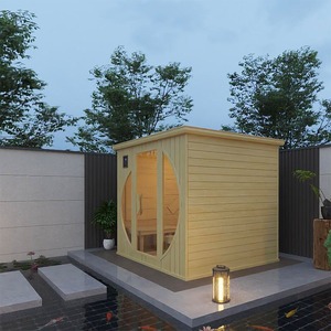 Sauna de Estilo Personalizado, Casa de Sauna, Sauna Exterior, Sauna Cúbica para 4-6 Personas - Product Image 4
