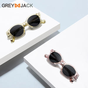 Lunettes de soleil Greyjack à monture ronde, monture en PC, lentille Tac, protection UV400, unisexe pour hommes et femmes - Product Image 3