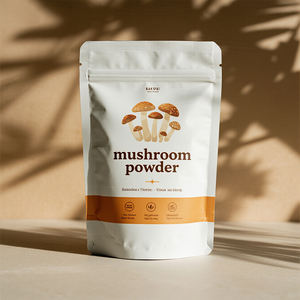Sachets debout d'emballage de poudre de protéine instantanée organique d'extrait de café de qualité alimentaire recyclable personnalisé sac de poudre de champignon - Product Image 2
