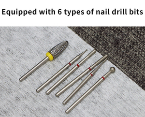 Snrqi Móng Tay Thiết Bị Nhà Máy Tùy Chỉnh Thương Hiệu 35000rmp Động Cơ Không Chổi Than Móng Tay Nghệ Thuật Hoạt Động Di Động 10H Không Dây Móng Tay Khoan - Product Image 5