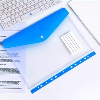 Porte-documents A4 transparent 6-en-1 avec 11 trous, pochettes perforées en PP, extensible, format feuilles mobiles, classeur de présentation