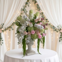 Nouvelle boule de fleurs artificielles moderne de haute qualité, centre de table pour la décoration de mariage et de fête