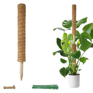 Varilla de Coco Deformable y Flexible para Plantas, Fibra de Coco para Uso en Interiores, Soporte para Plantas Trepadoras, Poste de Musgo en Forma de Varilla - Product Image 1