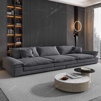 Italienisches Ecksofa-Set mit Liegefunktion, Umweltfreundlicher Stoff, Modernes Design, Breite und Tiefe Sitze für Kleine Wohnzimmer