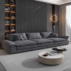 Juego de Sofás Seccionales Estilo Italiano, Reclinables, Tapizados en Tela Ecológica, Diseño Moderno, Asientos Anchos y Profundos <span class=keywords><strong>para</strong></span> Salas de Estar Pequeñas - Product Image 3