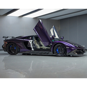 สเกิร์ตข้างคาร์บอนไฟเบอร์แบบแห้ง Aventador NOV Style สำหรับ Lamborghini Aventador LP700 2011-2015 ชุดแต่ง - Product Image 4