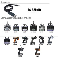 Câble adaptateur USB Flysky FS-SM100 pour simulateur de vol, compatible avec les télécommandes Flysky FS-i6, FS-i4, FS-TH9X, FS-T6, FS-T4B, FS-GT3, FS-GT2