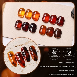 ชุดเจลทาเล็บสีออโรร่าอำพัน 4 สี คุณภาพสูงจาก JTING ให้เอฟเฟกต์โปร่งแสง รับผลิตแบบ OEM/ODM พร้อมบริการติดฉลากส่วนตัวและตัวอย่างฟรี - Product Image 1