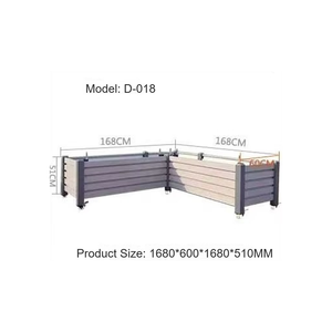 Fioriera Mobile in Lega di Alluminio con Ruote per <span class=keywords><strong>Balcone</strong></span>, Patio, Giardino e Decorazione Paesaggistica - Product Image 1