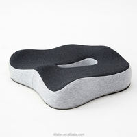 Coussin de siège en mousse à mémoire de forme orthopédique pour soulager la douleur du coccyx, la sciatique, les douleurs dorsales, les douleurs aux hanches, coussin de siège de voiture