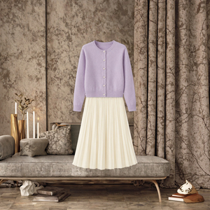 Suéter de Punto para Mujer, Estilo Vintage Francés, Color Amarillo Crema, Manga Larga, Corte Casual, Nueva Moda Otoño 2025 - Product Image 3