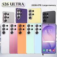 Smartphone Android S26 Ultra pour le divertissement multimédia, grande mémoire, écran vif, longue durée de vie de la batterie, idéal pour regarder des vidéos et de la musique