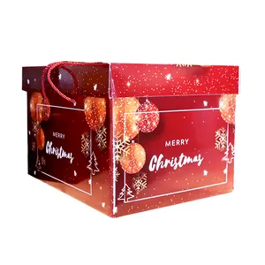 厂家批发圣诞装饰用品赠送礼盒礼品装饰儿童包装盒