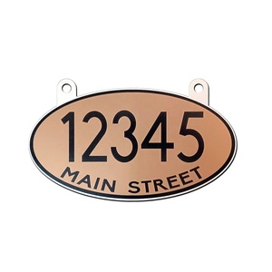 Double Side Yard <strong>Outside</strong> Hanging Aluminum Metal <strong>Name</strong> Signs Mailbox Numbers Plate Address Number <strong>Plaque</strong> Sign - Product Image 2