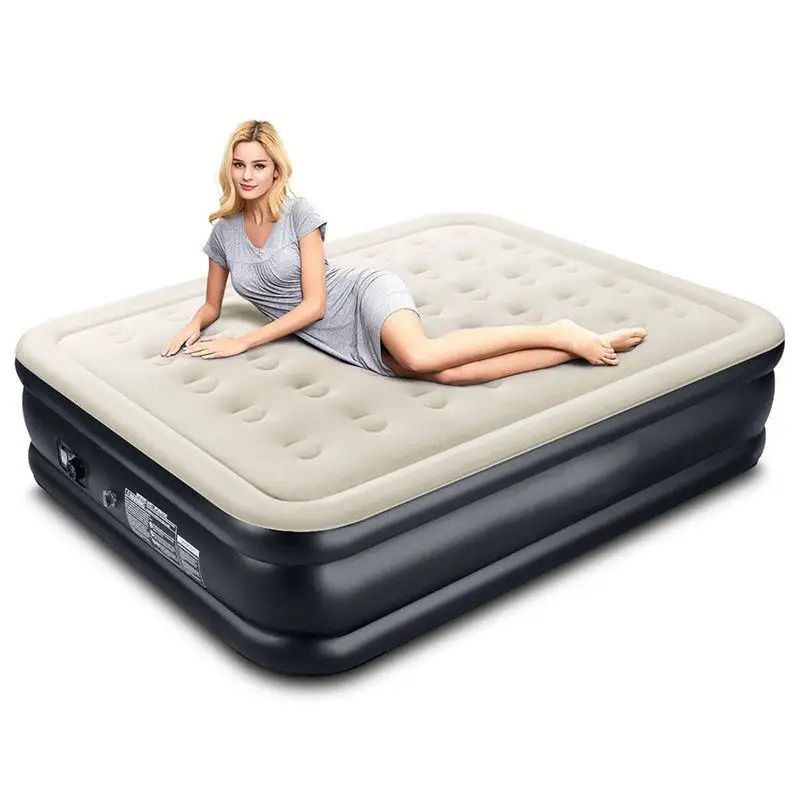 Matelas pneumatique de voyage autogonflant de très grande taille avec matelas pneumatique à pompe électrique intégré