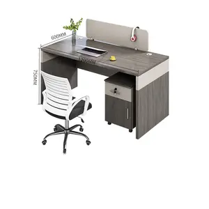 Modern Commercial Office Staff Room Furniture Contemporary Modular Wood Office Desk Table With Drawers