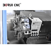 Tour à métaux CNC BoRui BR150DY, axe Y, 2 axes, tour à métaux CNC à grande vitesse, mini tour à métaux, tour à métaux CNC à banc incliné