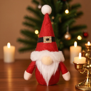 Gnomi Decorativi per Albero di Natale, Ornamenti Natalizi Fatti a Mano, Bambole di Babbo Natale Svedese in Peluche, Decorazioni Svedesi da Appendere - Product Image 6