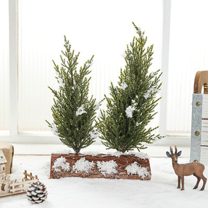 Decoración de escritorio, decoración de repisa, Decoración de mesa de comedor, árbol de <span class=keywords><strong>Navidad</strong></span> Mini, árbol artificial de <span class=keywords><strong>Navidad</strong></span> con bayas y piñas - Product Image 2