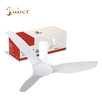Ventilateur de plafond moderne au design minimaliste de 56 pouces, commande mécanique, moteur DC, fonctionnement silencieux, ventilateur électrique pour villa, directement de l'usine