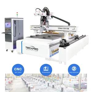 ATC woodworking CNC router with Linear-type tool magazine for kitchen cabinet door