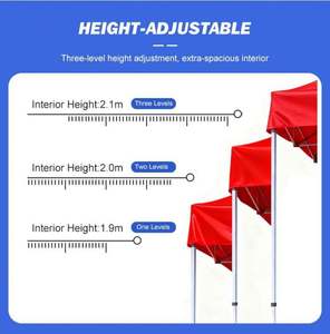 Carpa de Jardín Plegable 3x3m, <span class=keywords><strong>Toldo</strong></span> para Caravana, Gazebo 3x3, Carpa Tipo Chapiteau 10x10 - Product Image 6