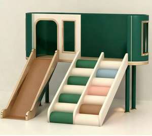 Детский мягкий игровой модуль из пены для скалолазания в тренажерном зале для помещений, сертифицированный CE - Product Image 1