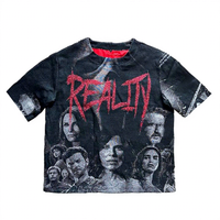 T-shirts streetwear personnalisés pour hommes tapisseries surdimensionnées à manches courtes t-shirt fabrication de tapisserie hip hop